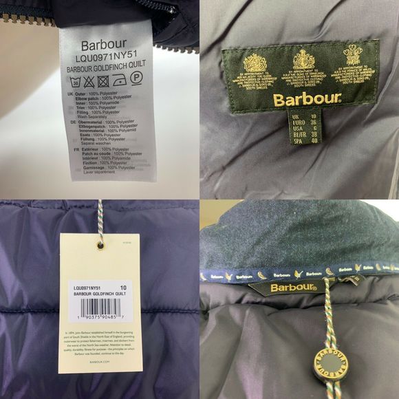 Barbour Goldfinch Blue Quilted Womans Jacket - Picture 12 of 13